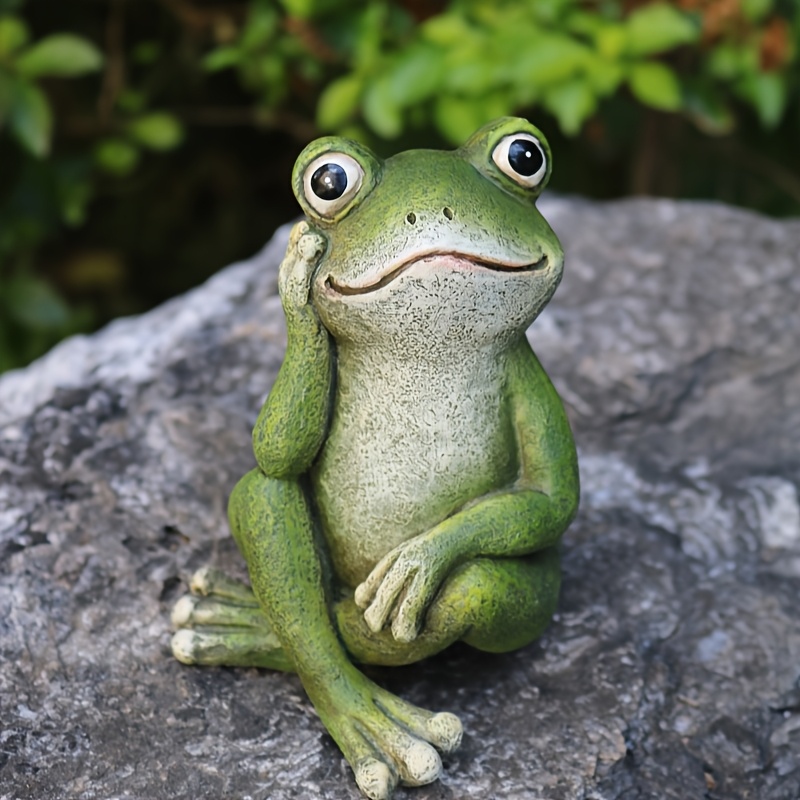 E-shop Niedliche Outdoor-Statue | Melancholische -Harzskulptur, ideal für Garten, Rasen- und Terrassendekoration, freistehende Installation, geeignet