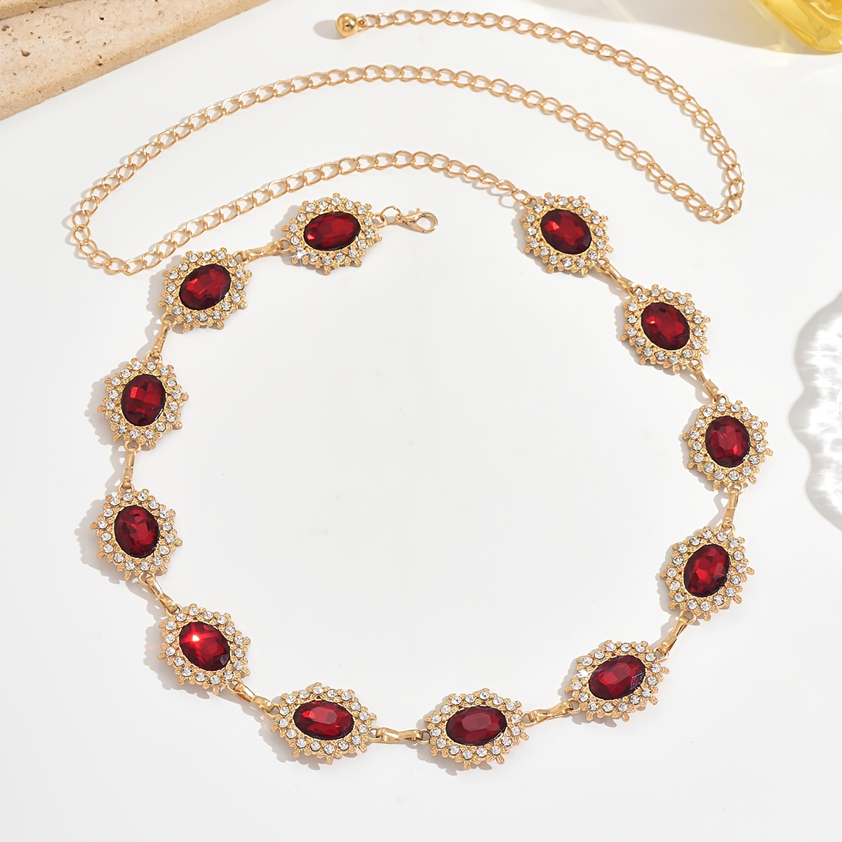 Women's Bohemian Style Rhinestone Body Chain Belly Chain