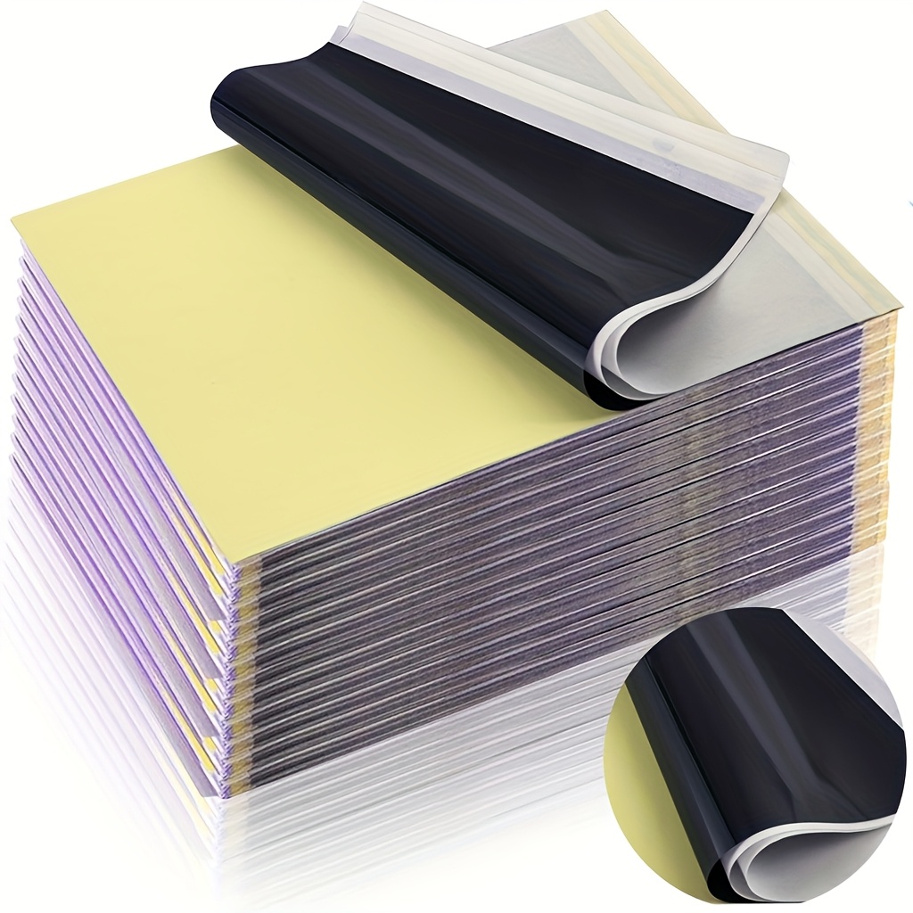 

10//50//200 Sheets Of Paper - No Batteries Required, , Heat-sensitive Templates Compatible With Tattoo Supplies, Suitable For Tattoos/all .