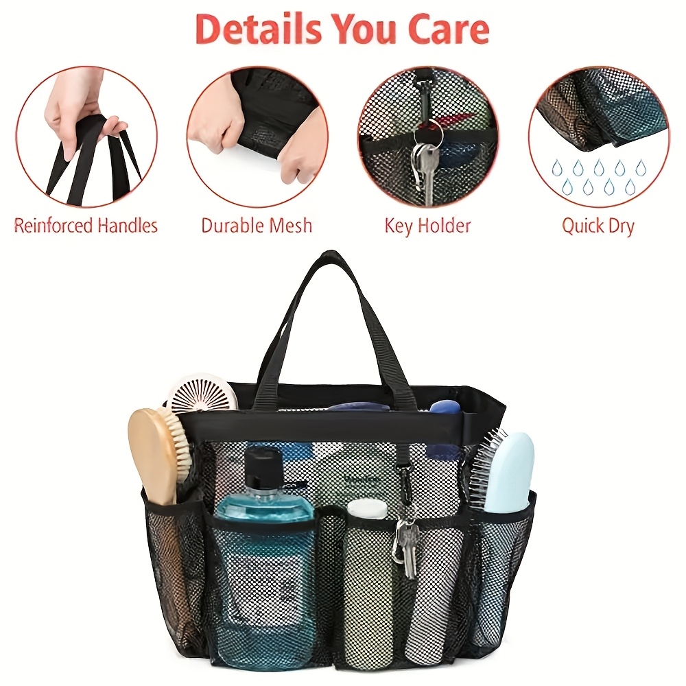 Black Foldable Handbag Open Closure