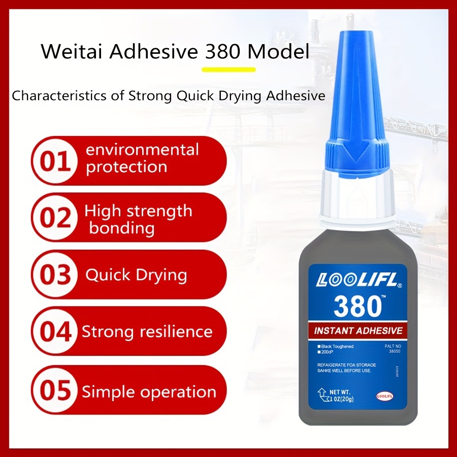 Loolfl 380 Instant Adhesive Glue, Multipurpose Industrial Strength