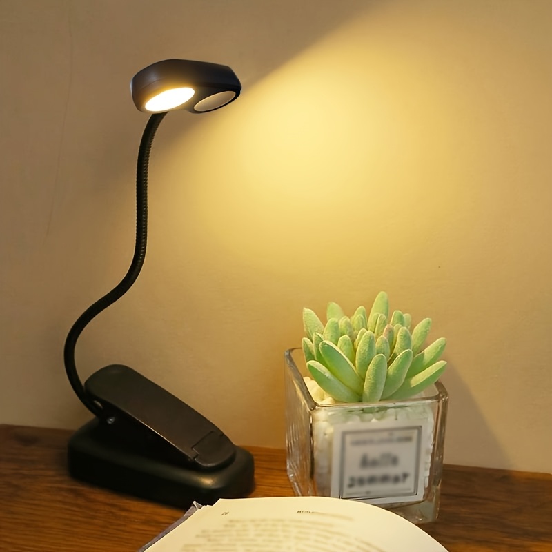 led clip book light soft gooseneck dual Temu United Arab Emirates