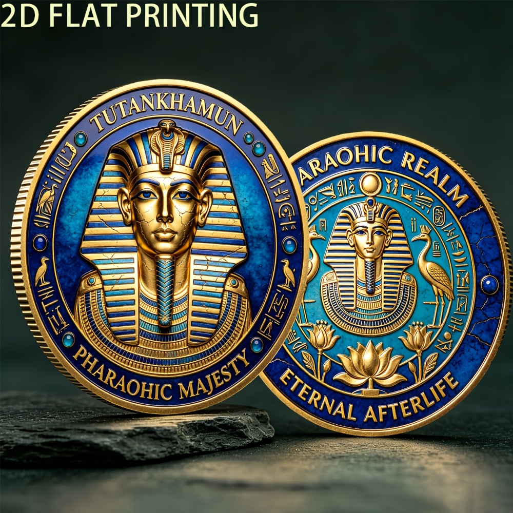 TEMU Réplica de moneda de cara de , del , decoración de majestad faraónica, ideal para regalos de , místicos, regalos de del y obsequios de festival,