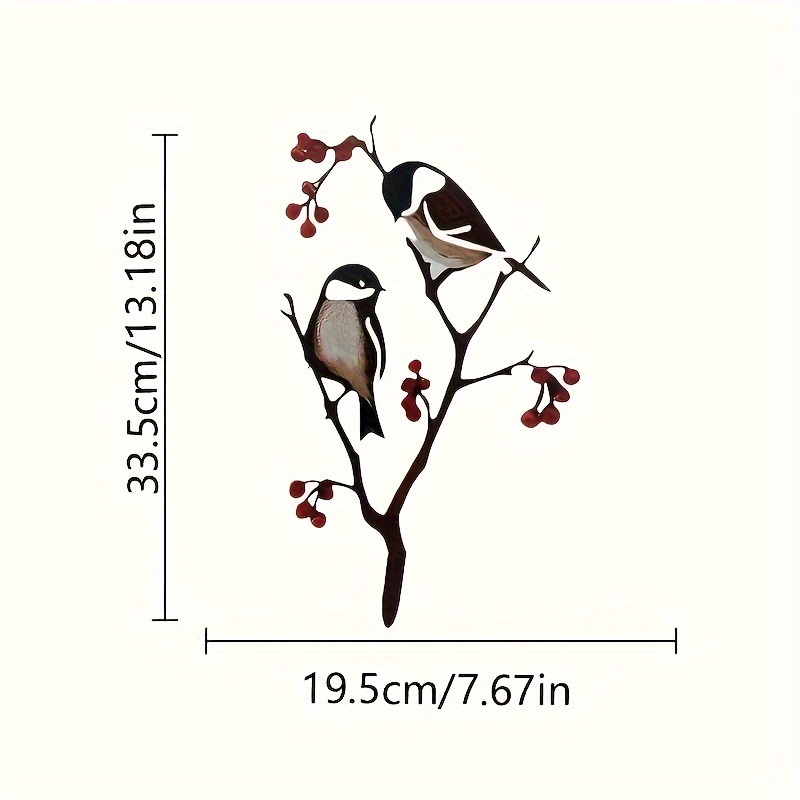Image of 2d Flat - A 2d Metal Bird Decoration For , Featuring A Bird Silhouette, Suitable For Outdoor Gardens, Including Iron Decorations For Bird Nests, Lawn Tree Decor, And Courtyard Ground Embellishments