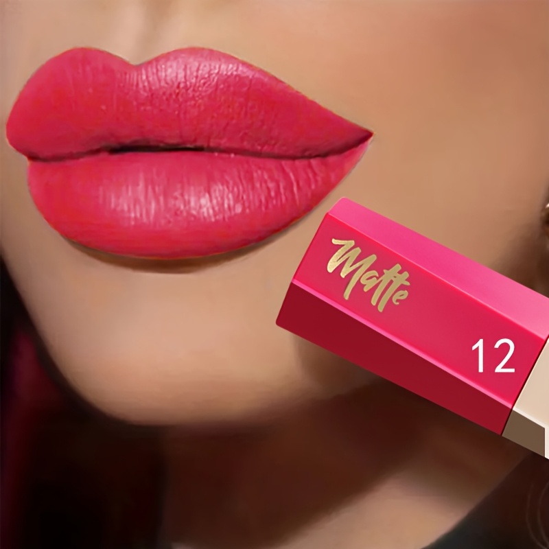 Pudaier Waterproof Matte Velvet Lip Gloss Long-Lasting Nude Shades in 13 Colors
