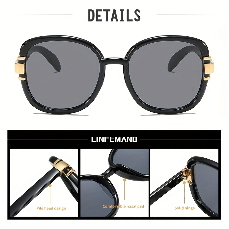 oversized oval fashion decorative glasses for women elegant and sophisticated style fun party   holiday gift Product details 1