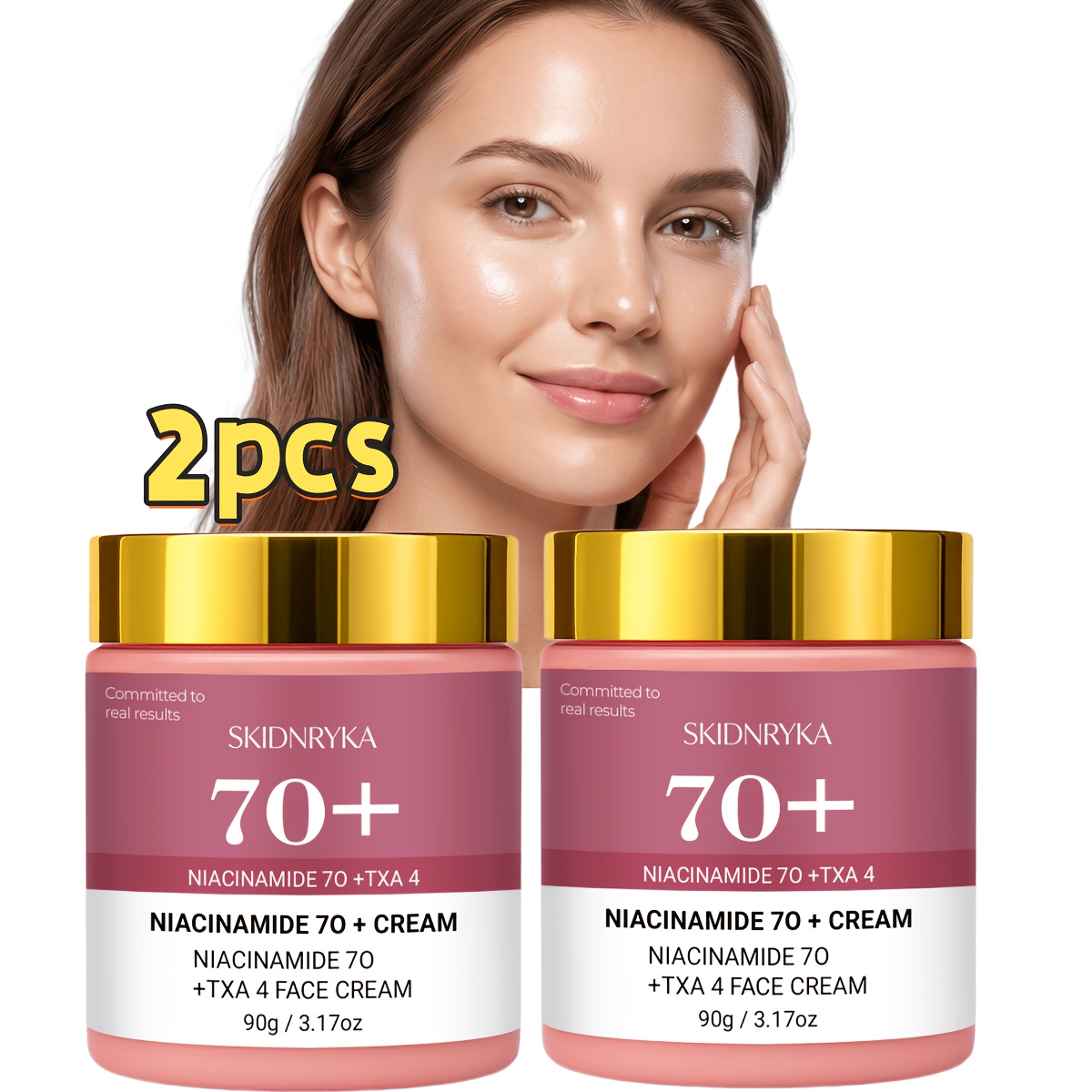 2pcs Niacinamide Firming And Lifting Cream, Suitable For Types, And Moisturizes, Dry Skin, Radiance And , Collagen Neck Cream, Skincare, Local Warehouse
