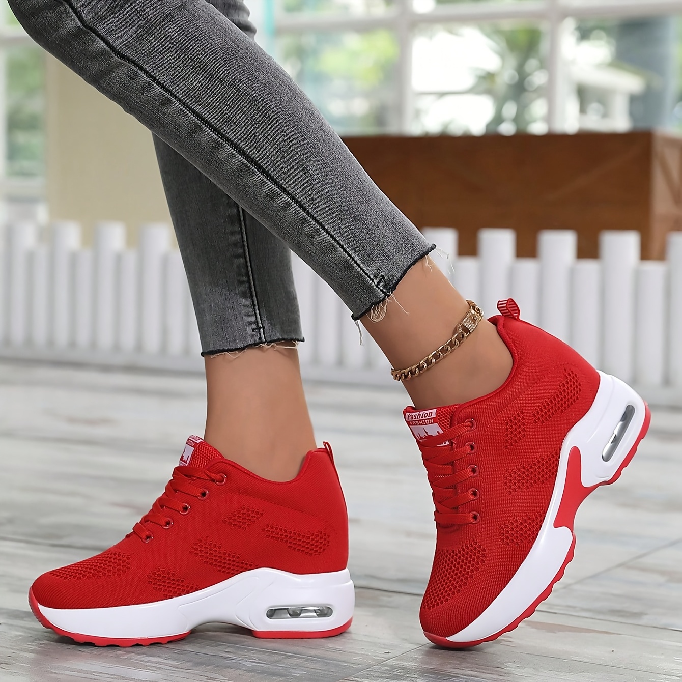 Zapatos Casuales de Suela Gruesa para Mujer 1912: Cómodos y Ligeros con Aumento de Altura