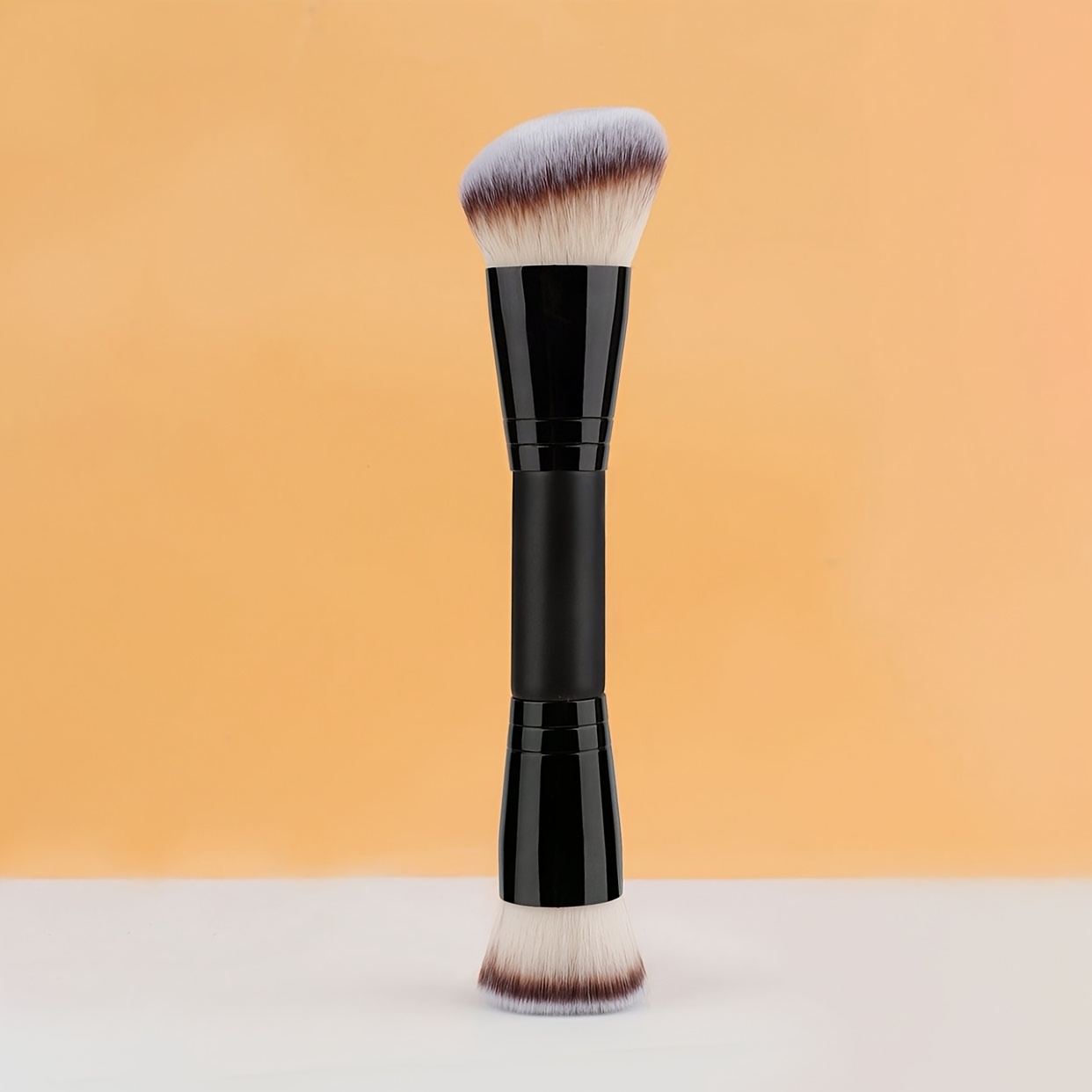 dual ended makeup brush angled contour   foundation brush for bb cream liquid foundation seamless blending shading contouring professional cosmetic brush set