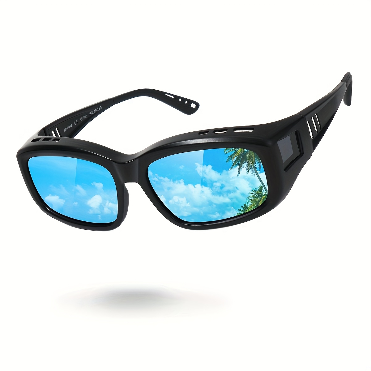 TR90 Polarized Sport Sunglasses Wrap Around Design 100 CLASSIC Polarized Sports Sunglasses Wraparound Design  main image 3