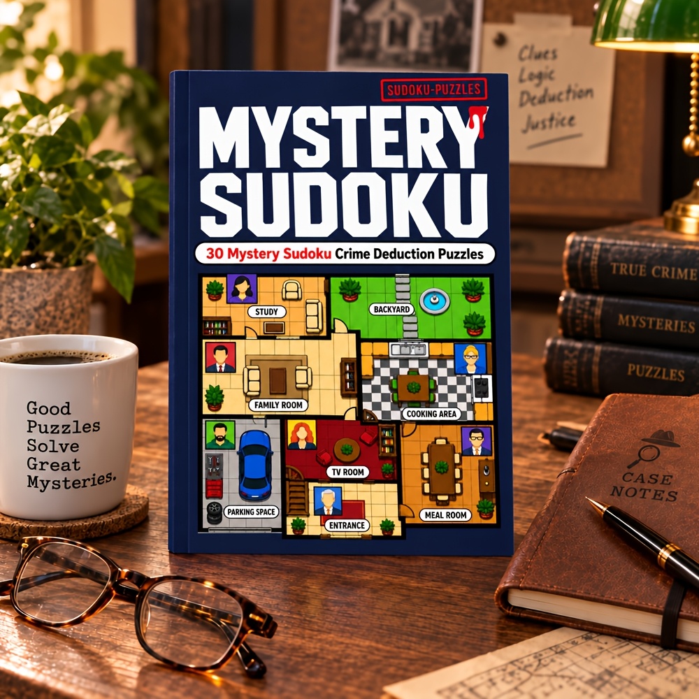 Mysterious Sudoku Deduction Puzzle Book with 30 Logic Challenges
