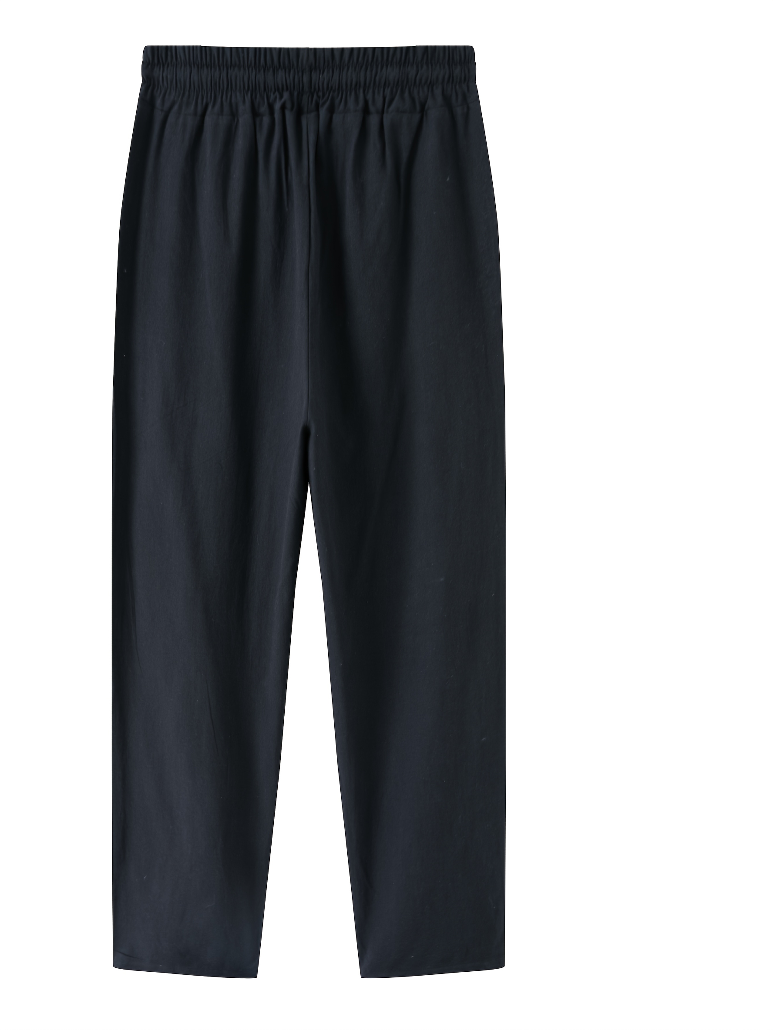 Summer Men'S Cotton Two-Piece V-Neck Short-Sleeved Top Trousers Set Casual Beach Suit