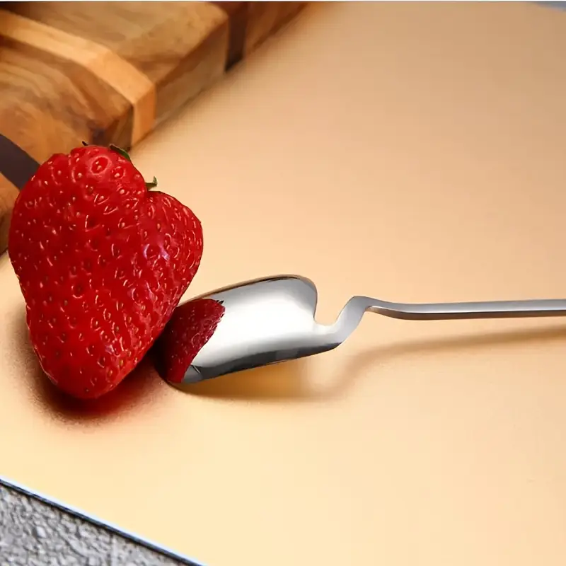 6 12pcs set of stainless steel spoons creative sandblasting cup spoons western knife and fork spoons dessert coffee spoons fork dessert spoons unique square spoon golden Product details 8