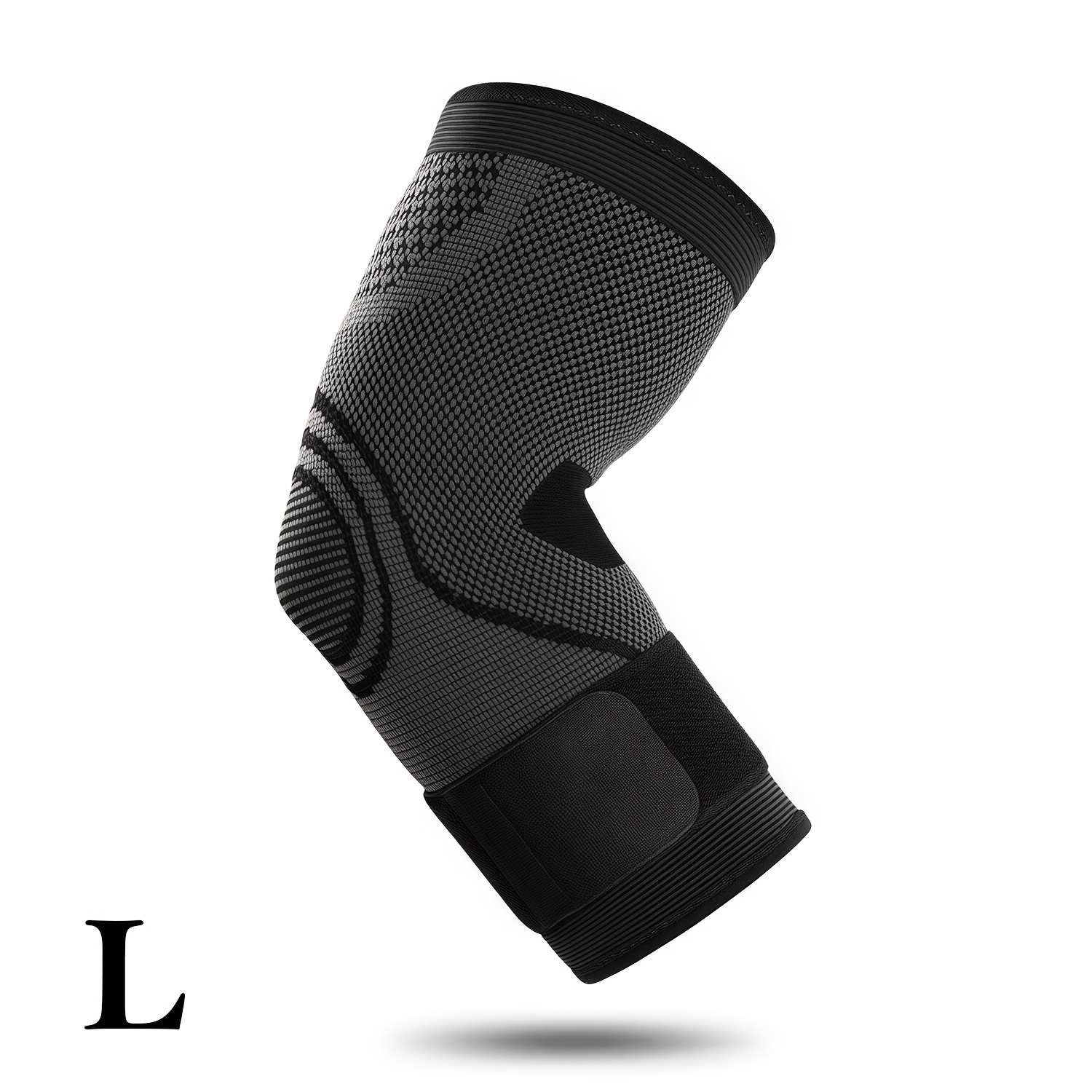 Image of 1pc Elastic Elbow Compression Sleeve With Adjustable Pressure Strap - Breathable Soft Fabric - Elbow Support For Men And Women, Sports Arm Elbow Brace For Tennis, Golfer, Workouts