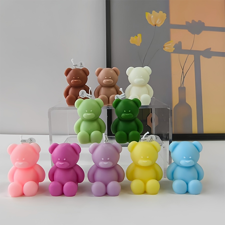 

Adorable Bear-shaped Silicone Mold For Aromatherapy Candles And Baking - Diy Animal Craft Plaster Casting Tool