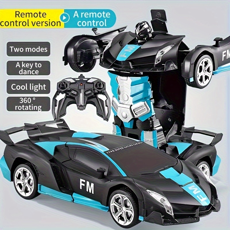 Remote Control Transforming Car-robot Toy, Electric Remote Control Robot Deformed Car, Car Model, Outdoor Sports Toy, USB Rechargeable Battery Christmas, Halloween, Birthday Gift