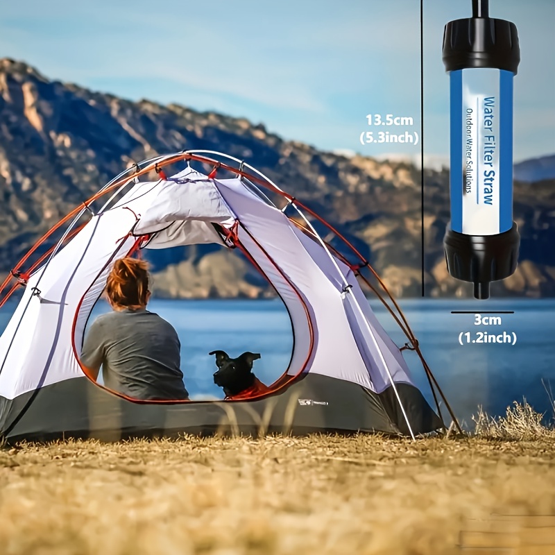 Paille Filtrante Portable – Filtre à Eau Extérieur – Survie Camping Randonnée