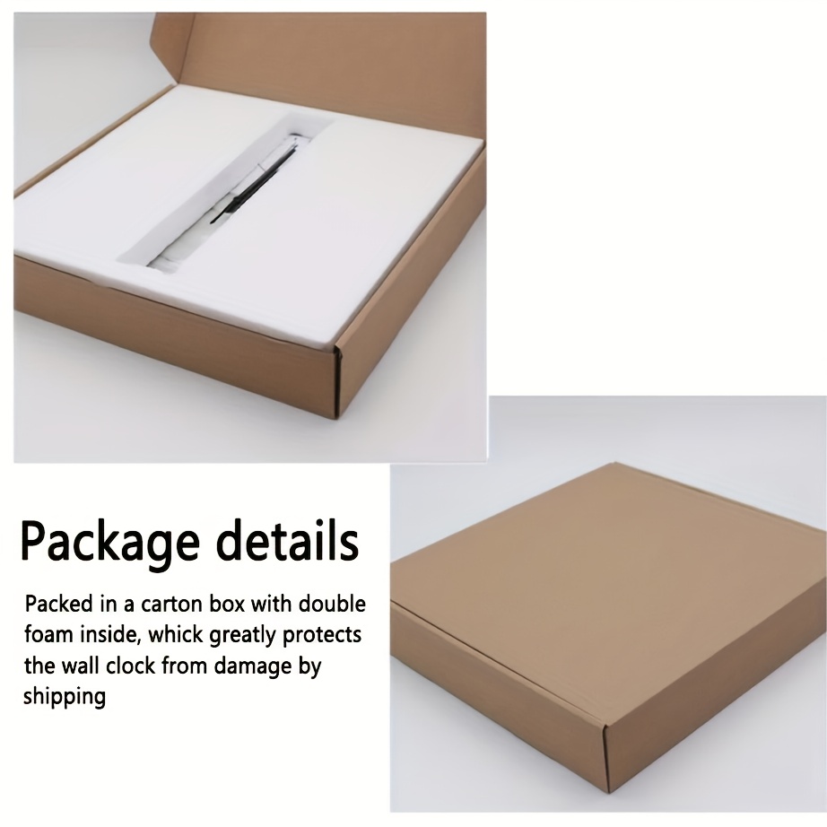 1pc JFHT Wooden Wall Clock - Unique Interlocking Design, Silent Non-Ticking, Artistic Timepiece for Home Decor, Ideal Gift, Battery Operated (AA Battery Not Included), Home Decor Clock | Modern Wall Clock | Wooden Clock