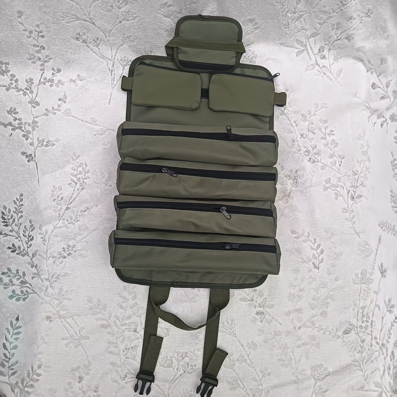 TEMU Bolsa enrollable para guardar herramientas eléctricas, herramientas de suspensión de coche y un kit de herramientas completo para coche
