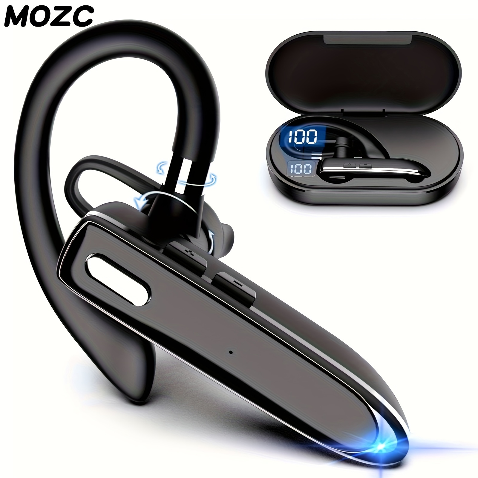 

Mozc Wireless Earbuds Bt5.3 Wireless Earbuds High-fidelity Sound With Dual Noise-cancelling Microphones Headphones For Long Working Hours For Mobile Phones, Computers And Truck Drivers