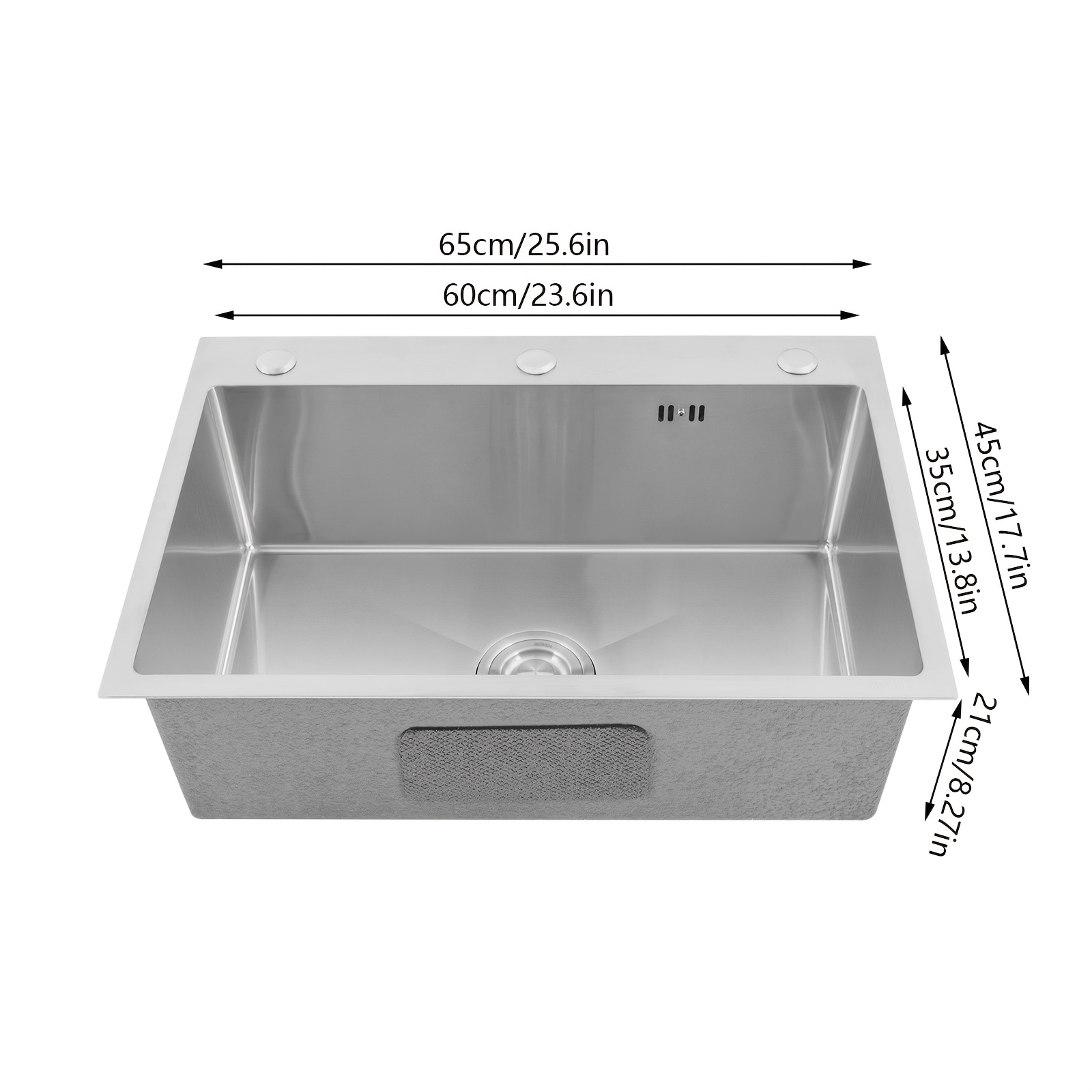 Image of Stainless Steel Sink Convenient Installation Sink, Large Capacity For Kitchens, Dining Rooms And Bars Restaurants