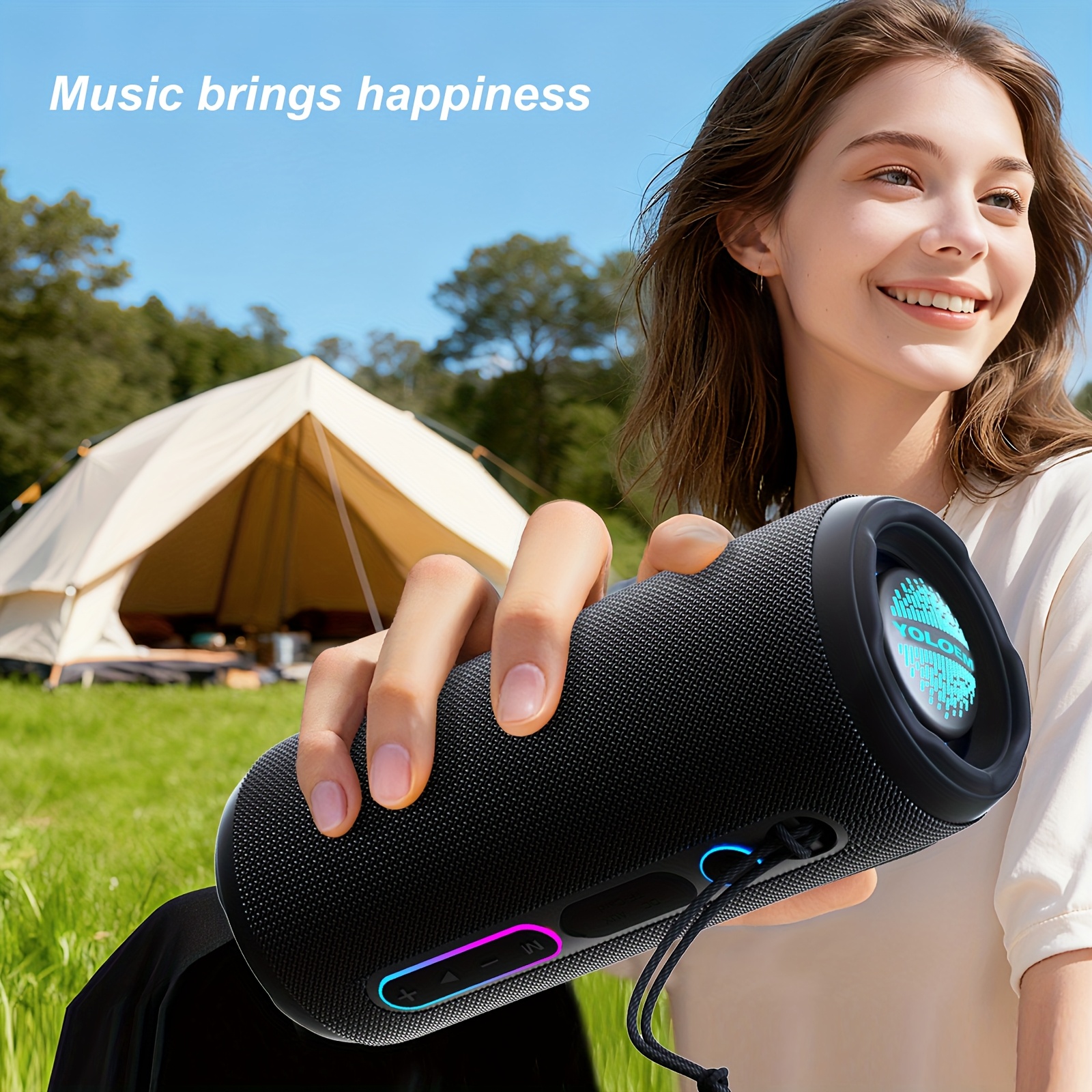 YOLOEMOT Brand 24W Outdoor Wireless Bluetooth Speaker, Speaker TWS... product image 2