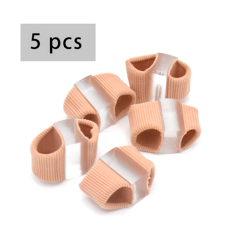 TEMU 5pcs Toe Separators For Overlapping Toes Women Men Toe Spacers Loops For Feet Toe Separator Foot Care Tools Foot & Hand For Men And Women - Soft
