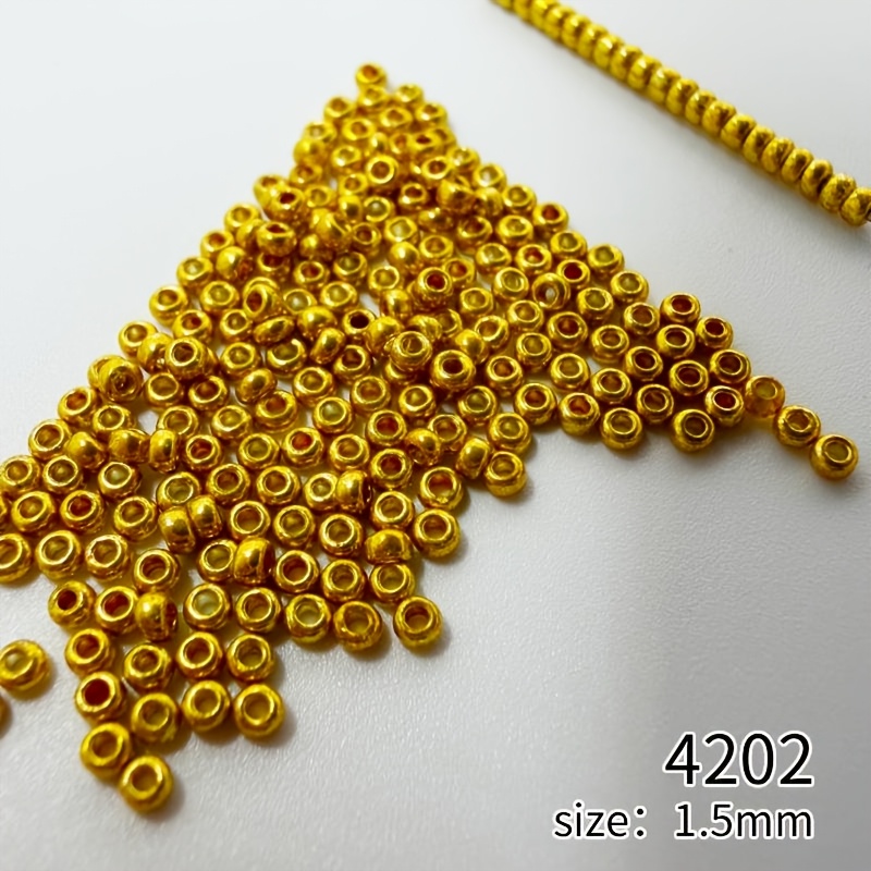 TEMU Beads, 4201/4202, Size: 15mm/2mm, Essential Common Style, 20g Per Color, Quantity: 4035pcs / 2035pcs, Suitable For Jewelry, Bracelet, Necklace