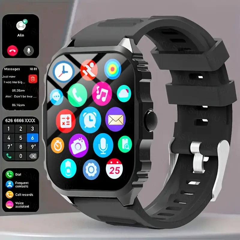 * Smart Watch Compatible for iPhone * Wireless 5.3 Smartwatch with Wireless Calling/SMS Alerts, Music Control, Multi-Sport * Built-in Games, App Message Notification * * & Vibration Alerts Suitable ... * Smart Watch Compatible for iPhone * Wireless 5.3 Smartwatch with Wireless Calling/SMS Alerts, Music Control, Multi-Sport * Built-in Games, App Message Notification * * & Vibration Alerts Suitable ...