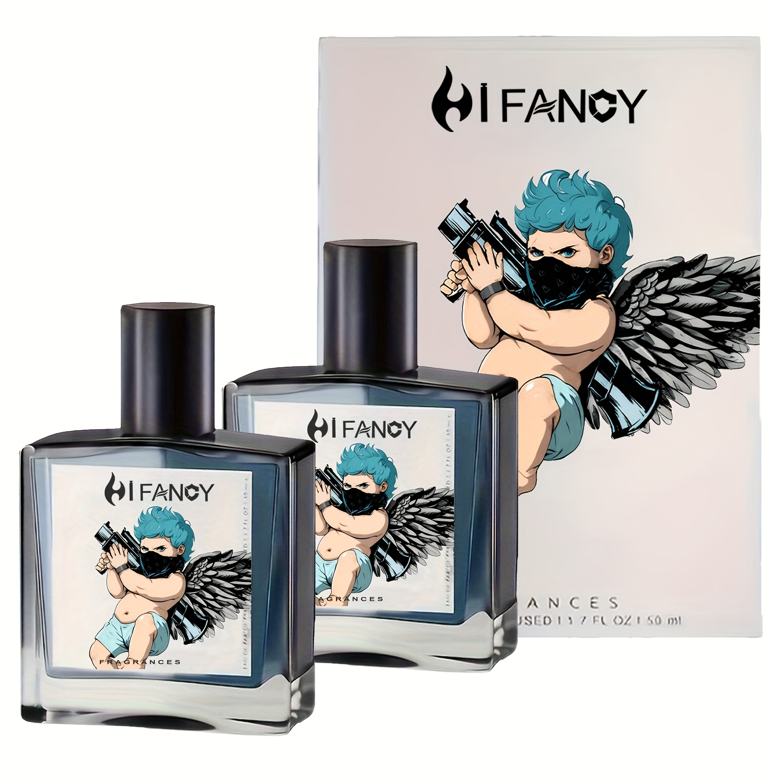 2pcs Cupid Cologne, Eau De Parfum - Fresh Long Lasting Cologne for Men - 2.4fl.oz - Valentine's Day Gift for Your Partner, Father's Day Gift for Your Dad, Birthday Gift, Perfect for All Occasions!