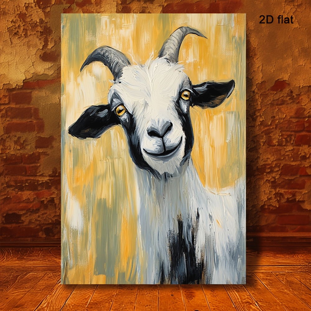 ヤギの油彩画　油絵　動物画　インテリア ヤギの油彩画 油絵 動物画 インテリア Amazon.co.jp: 26 枚の絵画 風景