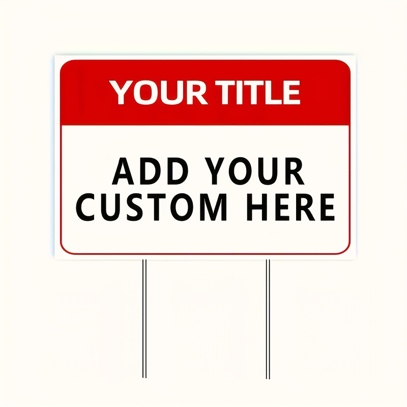 TEMU Customized Outdoor Courtyard Signs, Personalized Tin Signs – Home, Outdoor Courtyard, Durable Metal Wall Art, 8x12 Inches, Metal Sign Wall Art