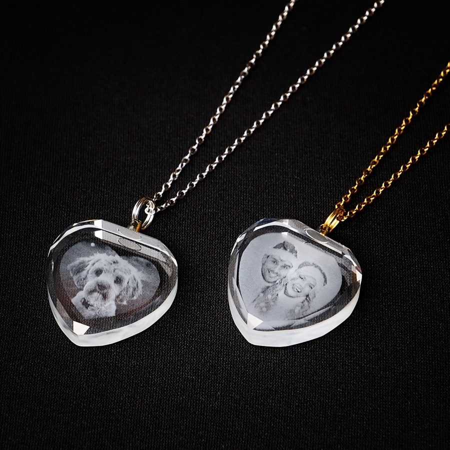 Surprise Custom Photo Necklace — Heart Shape Commemorative Gift