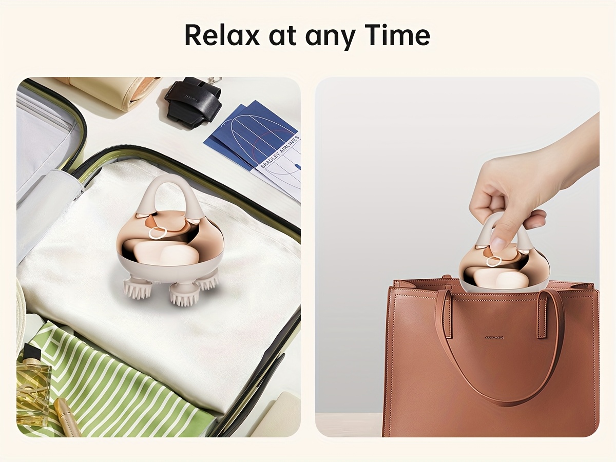   cordless scalp massager with 3 kneading   head massager with   for deep cleansing head scratcher body massager cat massager gift for women man Product details 1