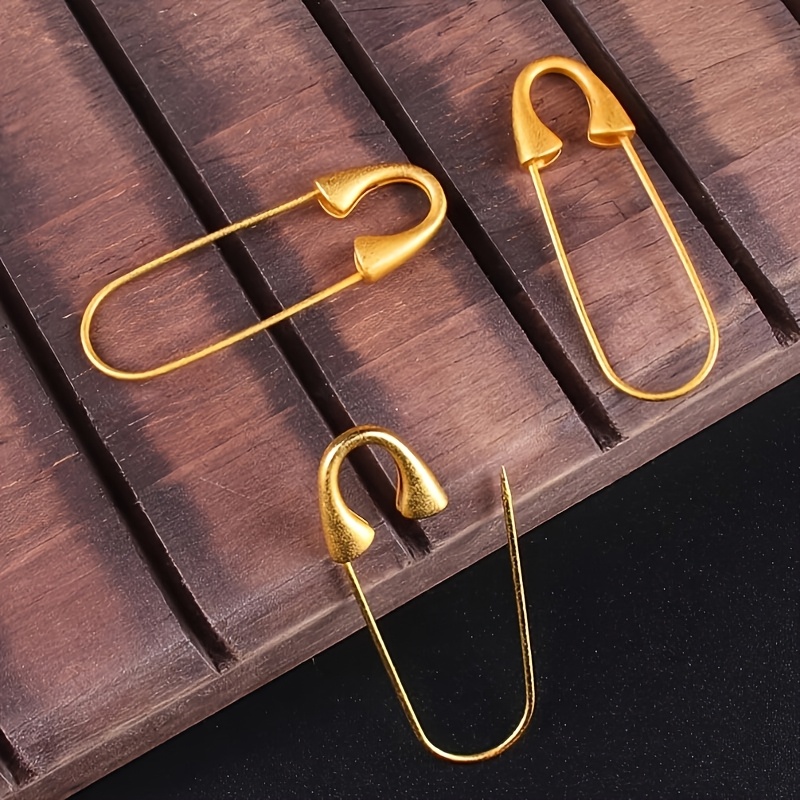 TEMU 3pcs Easy Brooches, Jewelry Additions, Metal Spring Lock Buckle Type Brooch , For Clothing, Hats, Skirts And Garment Sewing Production