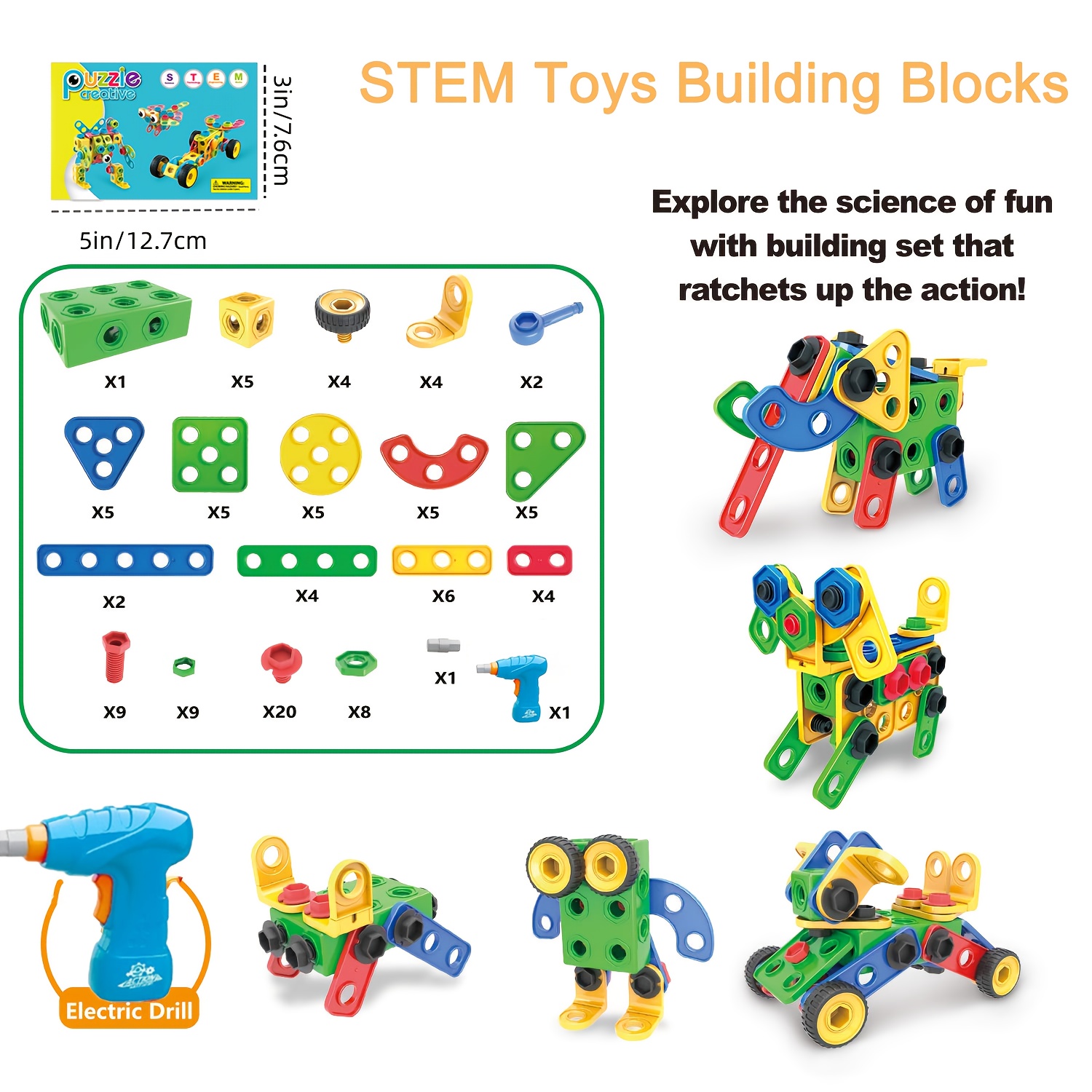 Kids Brickyard Stem Toys Brickyard STEM Educational Construction