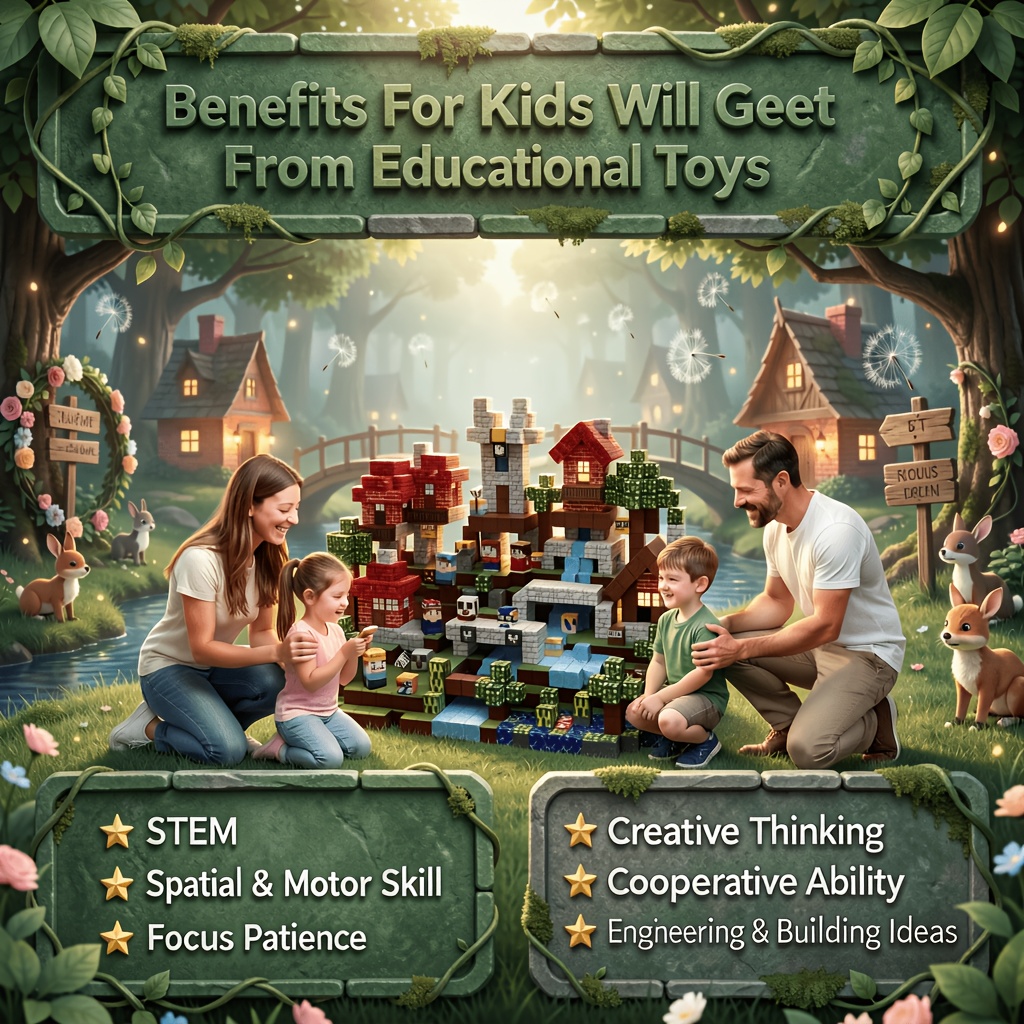 Magnet Building Tiles Creative DIY Educational STEM Toy Set