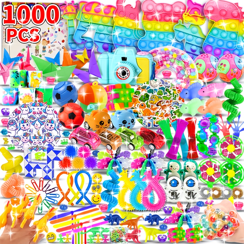 TEMU 1000pcs Assortment Playset - Party Favors, Gift Bag Stuffers, Birthday Gifts, Classroom Prizes, Carnival Favors