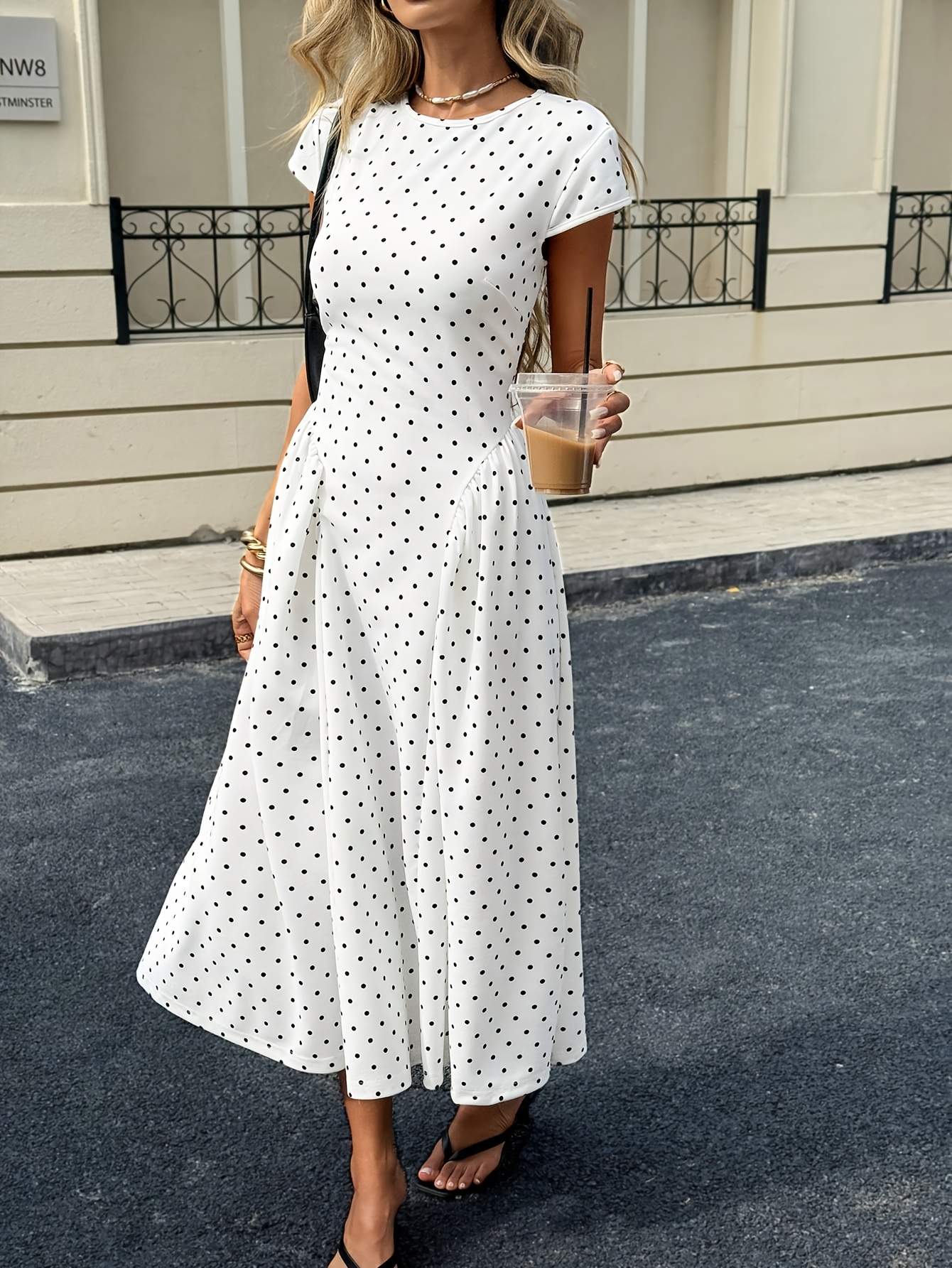 polka dot dress plus sold on Temu United States
