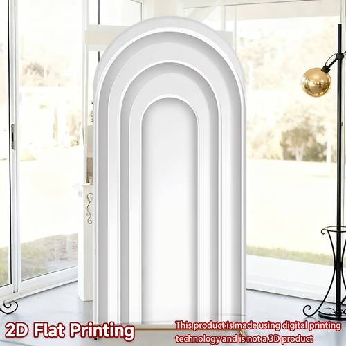 2d flat 1pc elegant arch backdrop banner 2d flat arch with layers suitable for birthday wedding photo background arch stand not included versatile for party decorations showers wall decor 2d flat