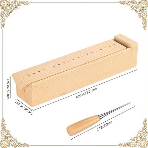 holz- & bambus-bindemaschine - manuelle buchbinderin mit lochstanze für das von papieren, broschüren, magazinen, - langlebiges bindegerät für hobbyisten, büro, bibliothek - ideales geschenk für buchbindeliebhaber