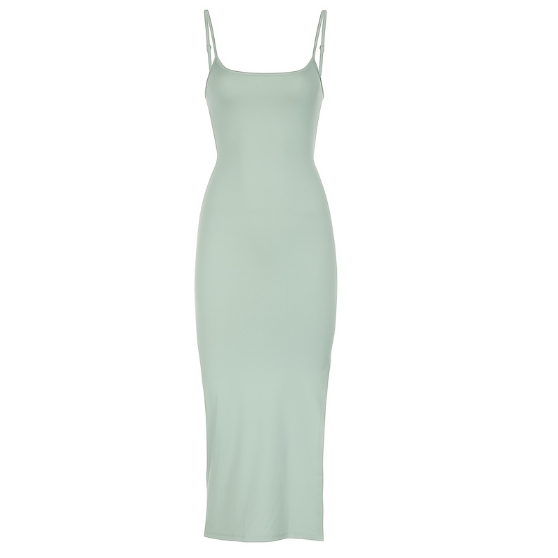 y2 backless spaghetti strap long dress semi sheer - Temu