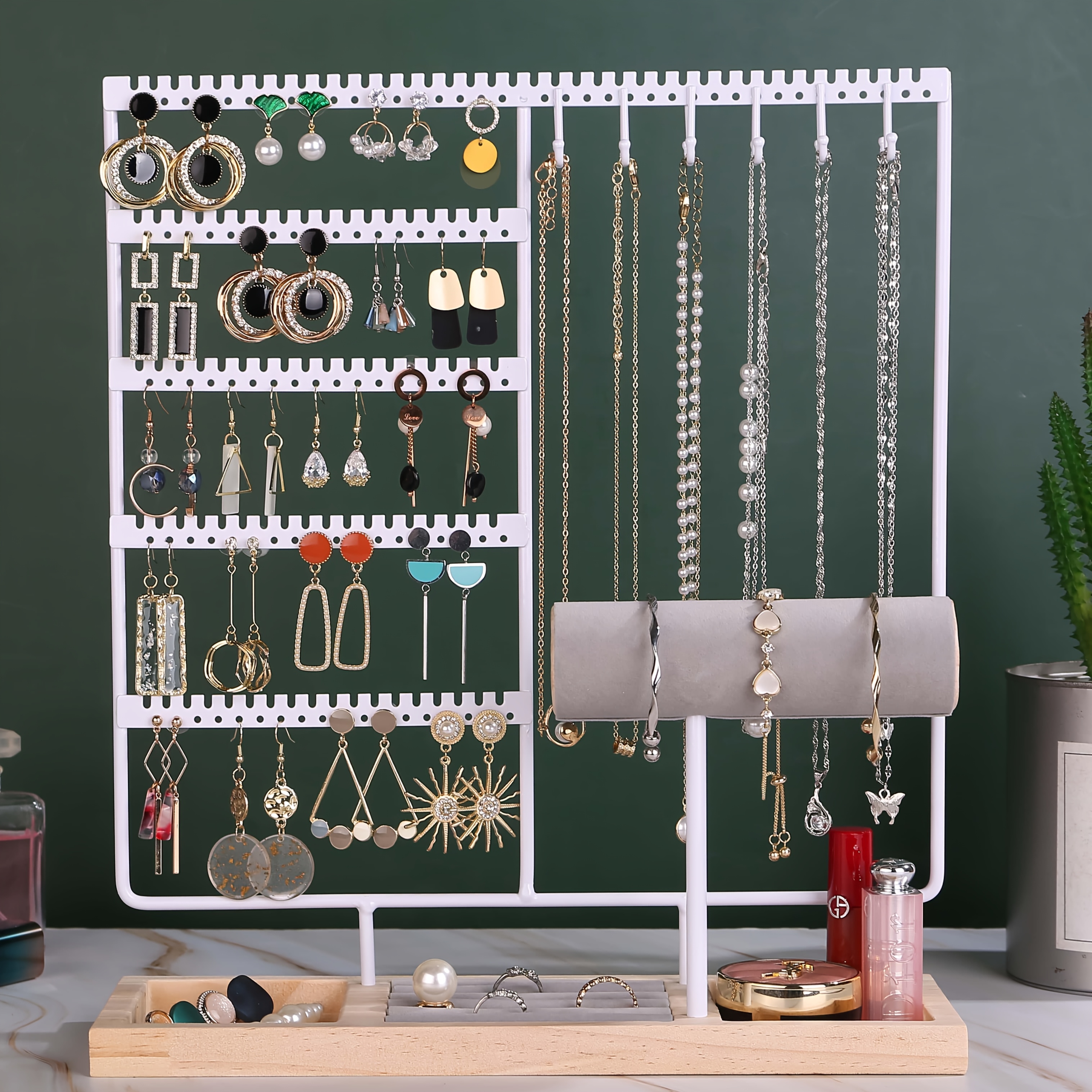 jewelry holder organizer stand tree earring necklace ring