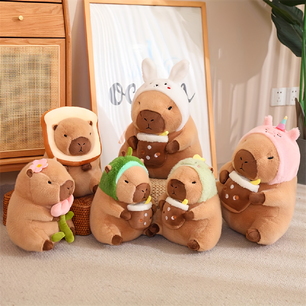 2sizes Simulation Animal Capybara Plush Toys Cute Capybara Plush Dolls  Stuffed Soft Animals Children Toy Kids Peluche Gift - Toys & Games - Temu