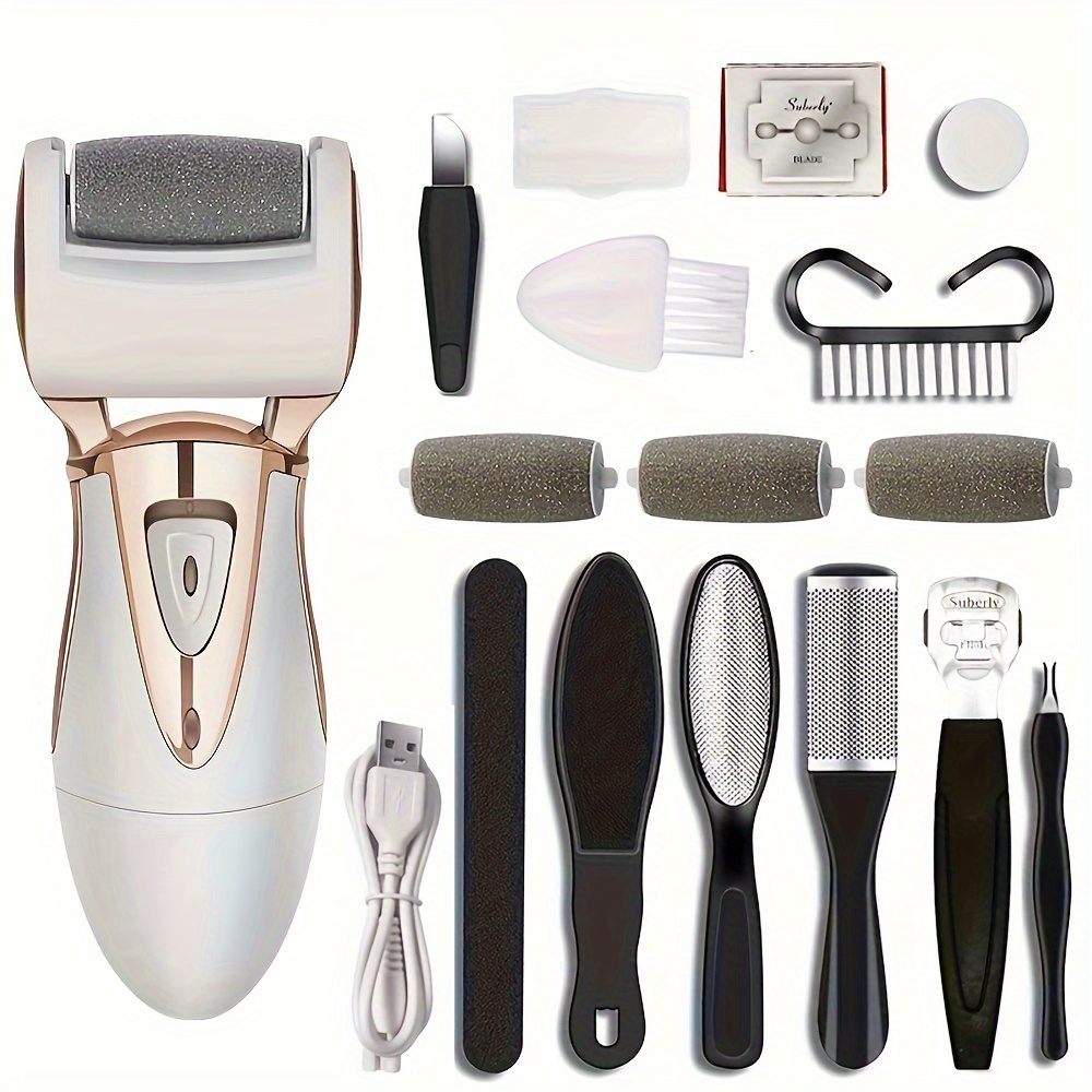 

Electric Feet Callus Remover, Electric Foot File Rechargeable Hard Skin Pedicure Tools, Foot Care Callus Remover Kit