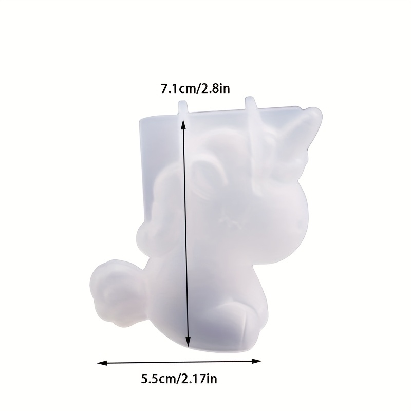 E-shop Harzgussform 3D Einhorn Handgefertigte Gipsform Auto Ornament Gipsform Handgefertigte Einhorn Figur Bastelarbeiten Harzwerkzeuge