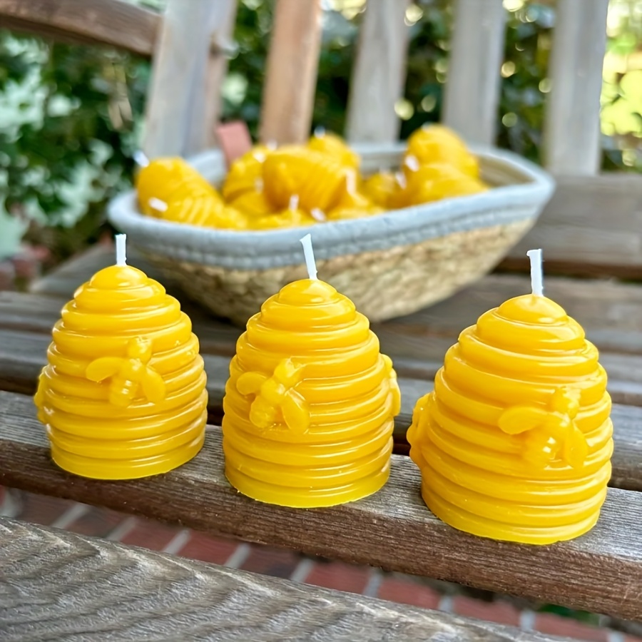 1 kerzenform bienenwachs honigwaben mini