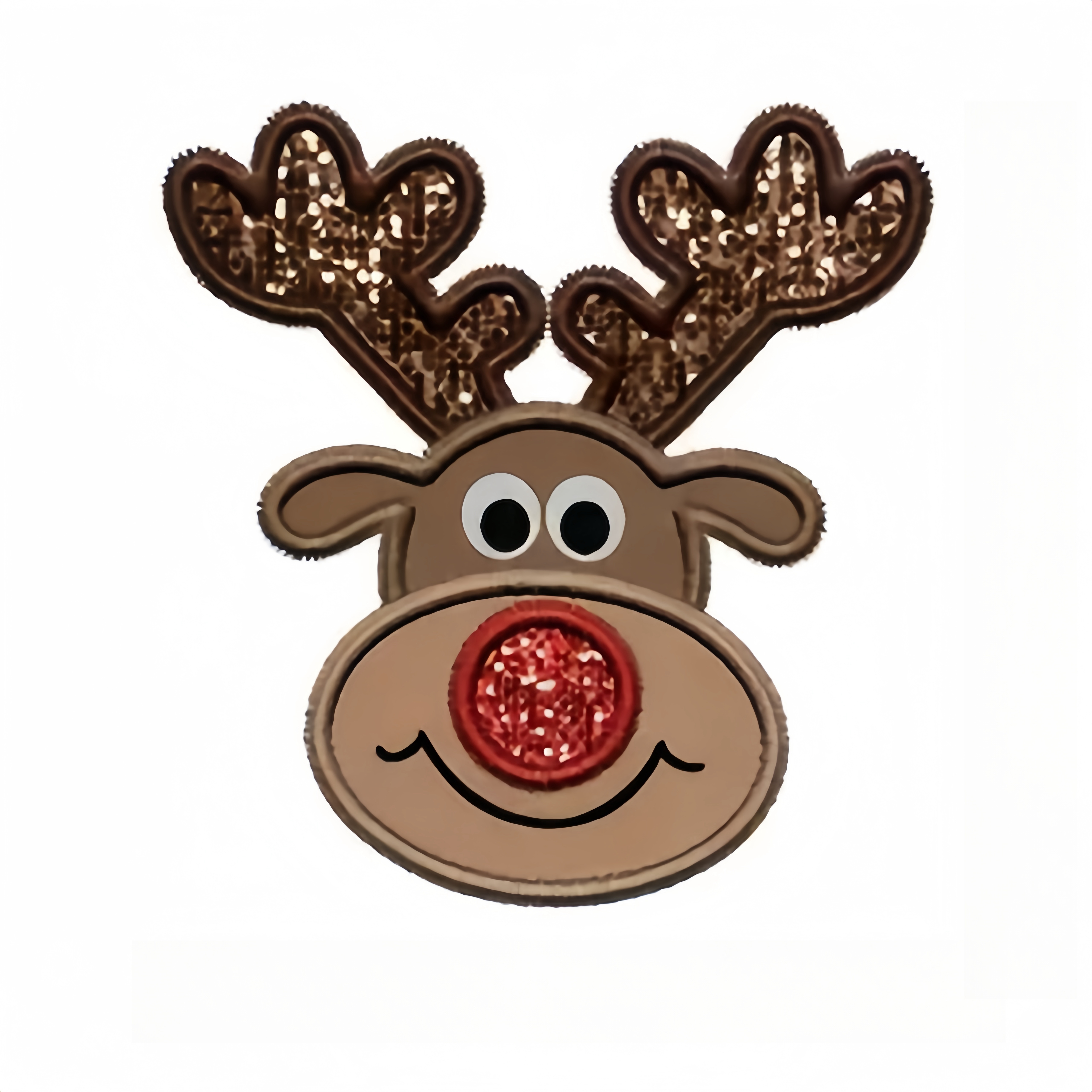 

Christmas Reindeer Iron-on Transfer Sticker - Diy Decal For T-shirts, Hoodies, Jeans & More - Plastic Patch For Holiday Crafts