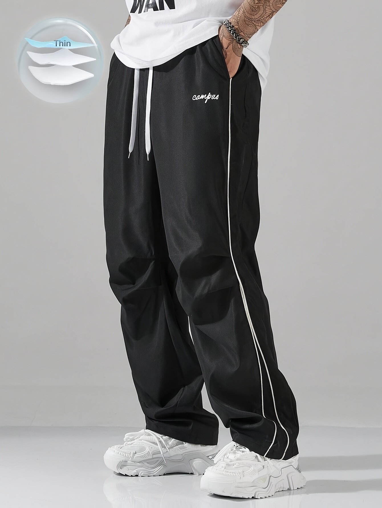 kpoplk Sweatpants Men,Sweatpants for Teen Girls,Men's High