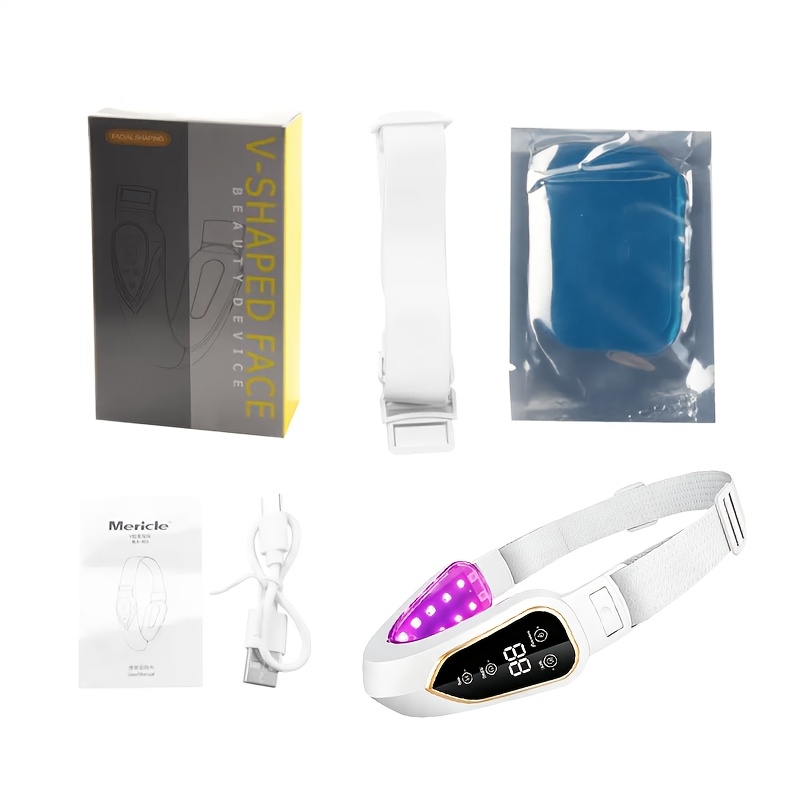 Image of Led Rechargeable Facial And Neck Massager, A Facial Care Massage Tool, An Ideal Gift For Women, And A For Mother's Day And Christmas.